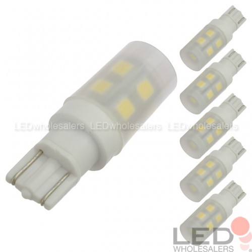 Oxideren krullen Buitenland T10 Wedge Base Omnidirectional 1.5W LED Light Bulb with Translucent Cover  12V AC/DC, ETL-Listed (6-Pack) | LEDwholesalers