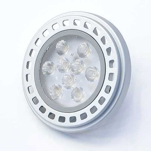 Standard 12 V Réflecteur LED AR111 G5,3 500lm 8W 2700K Alu