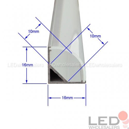 Angled V-Shape Aluminum Channel System for LED Strips