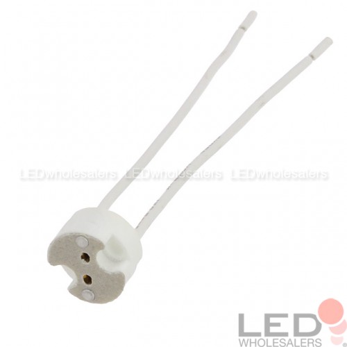 Bi-pin LED Bulb Socket Harness for G4 MR11 or MR16 Lamps