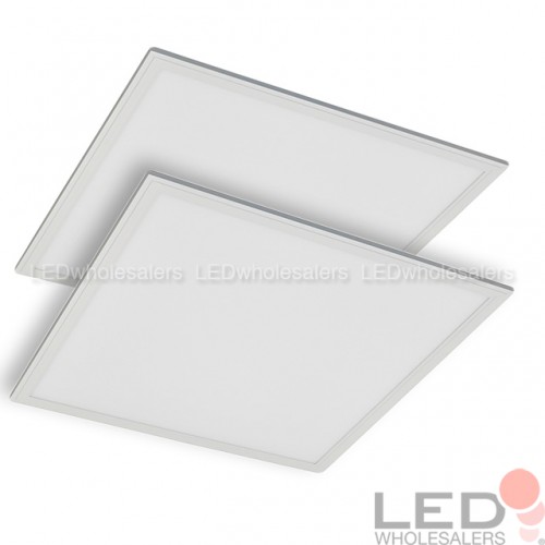 2x2-ft 45W Edge-Lit Glare-Free LED Panel Light with 0-10V Dimming, ETL and DLC Listed, Daylight 5000K | LEDwholesalers