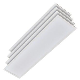 1x4-ft 40W/35W/30W Power-Adjustable and 5000K/4000K/3500K CCT-Adjustable Glare-Free Back-Lit LED Panel Light with 0-10V Dimming, ETL and DLC Listed (4-Pack)