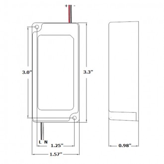 EMCOD 12V 60-Watt Class 2 MLE-P Series TRIAC Dimmable Electronic LED Driver