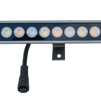 39" 24V~48V Linkable Water-Resistant Slim Aluminum RGB+CCT Smart LED Wall-Washer Light Bar 2.4GHz RF