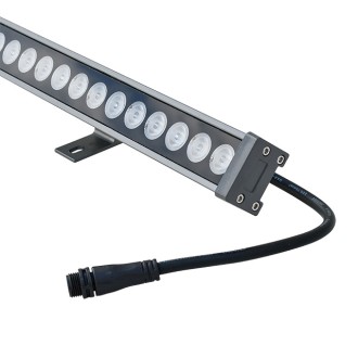 39" 24V~48V Linkable Water-Resistant Slim Aluminum RGB+CCT Smart LED Wall-Washer Light Bar 2.4GHz RF