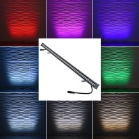 39" 24V~48V Linkable Water-Resistant Slim Aluminum RGB+CCT Smart LED Wall-Washer Light Bar 2.4GHz RF